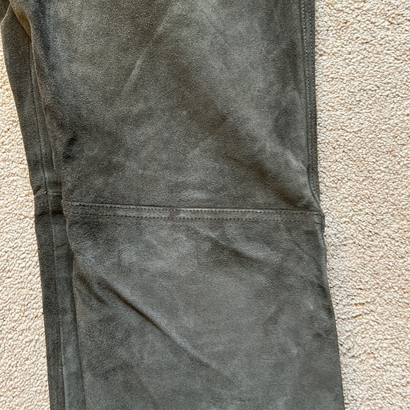 RALPH LAUREN BLUE LABEL OLIVE SUEDE RIDING PANTS JEANS SIZE 2 - Picture 7 of 9